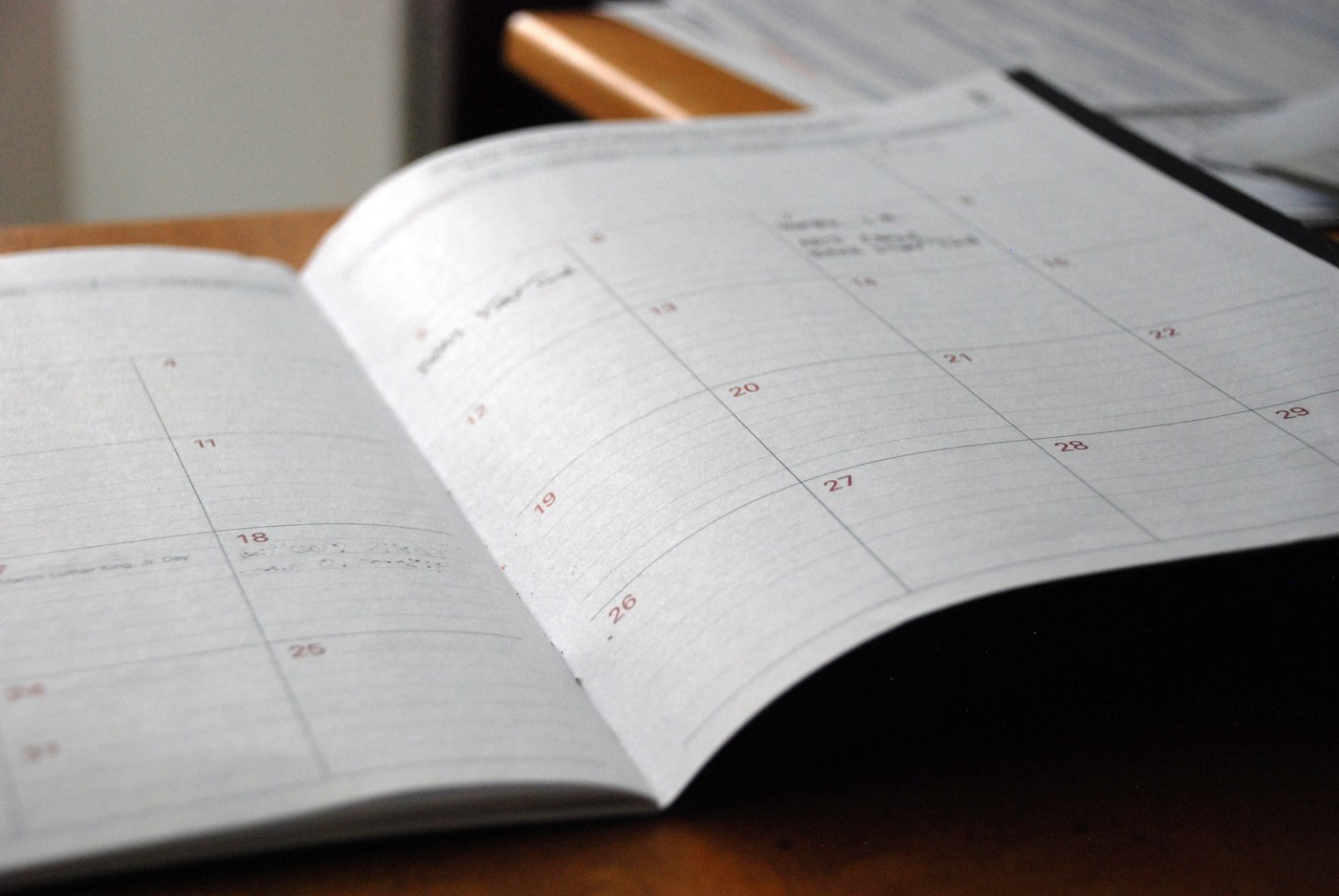 Agenda mensile per organizzare il termine di sei mesi delle regole 161 e 162 EPO